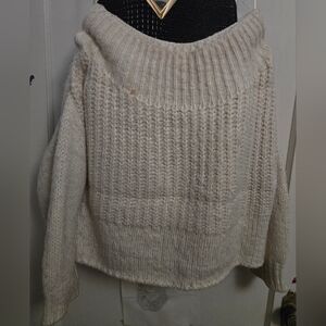 Cozy Cream Knit Off The Shoulders Sweater